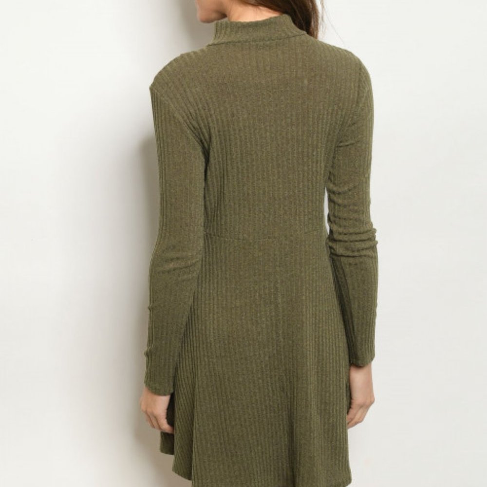 Olive sweater dress - Picture 3 of 8